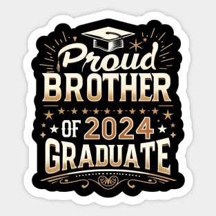 Proud Brother of a 2024 Graduate Celebration Sticker